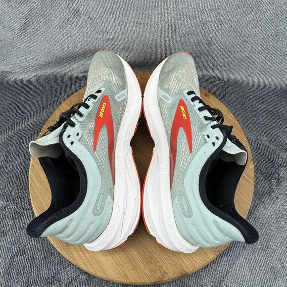 Brooks Launch 9 Running Shoes Womens Size 8 Gray Red Neutral Speed Road Athletic - Picture 7 of 11